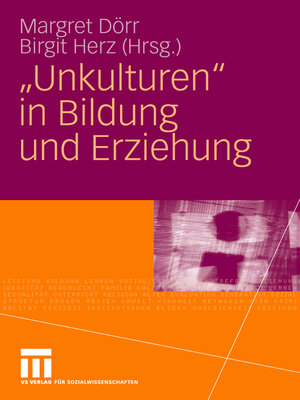cover image of "Unkulturen" in Bildung und Erziehung